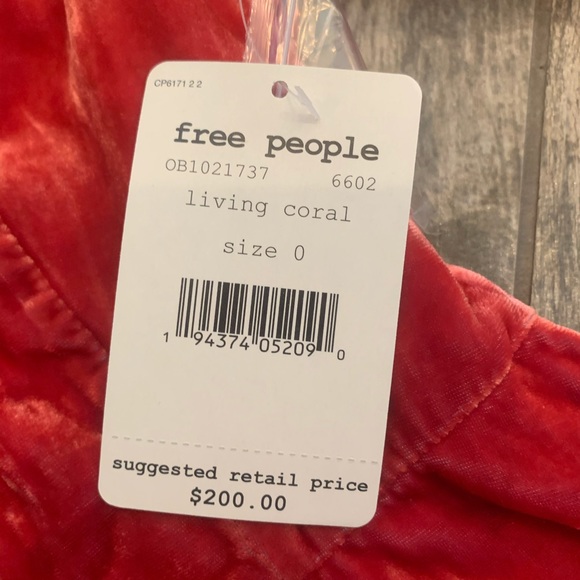 NWT Free People One Carnaby Velvet Romper - Picture 15 of 15